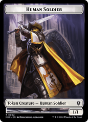 City's Blessing // Human Soldier Double-Sided Token [Murders at Karlov Manor Commander Tokens] | Empire Gaming NC