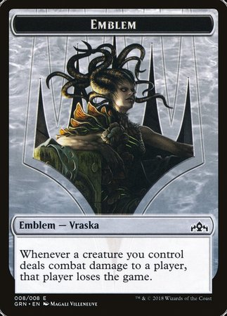 Emblem - Vraska, Golgari Queen [Guilds of Ravnica Tokens] | Empire Gaming NC