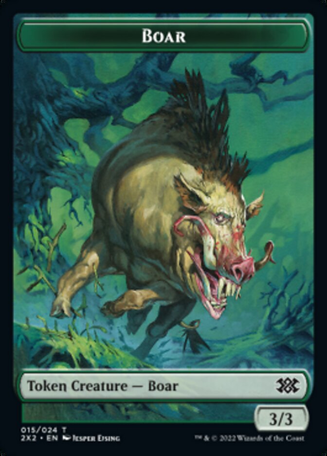 Boar // Eldrazi Scion Double-sided Token [Double Masters 2022 Tokens] | Empire Gaming NC