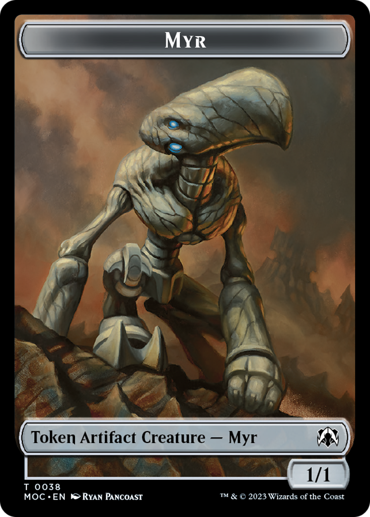 Phyrexian Germ // Myr Double-Sided Token [March of the Machine Commander Tokens] | Empire Gaming NC