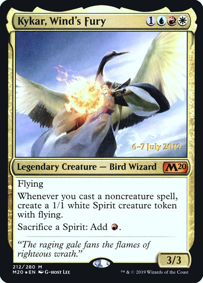 Kykar, Wind's Fury  [Core Set 2020 Prerelease Promos] | Empire Gaming NC