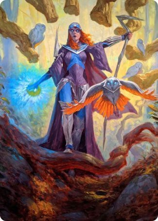 Kasmina, Enigma Sage Art Card [Strixhaven: School of Mages Art Series] | Empire Gaming NC