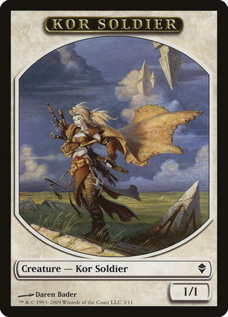 Kor Soldier Token [Zendikar Tokens] | Empire Gaming NC