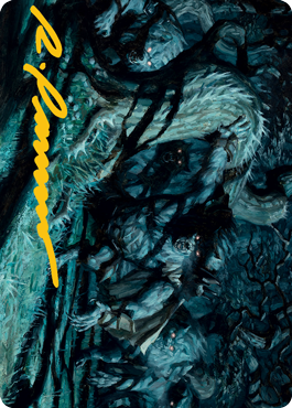 Unnatural Moonrise Art Card (Gold-Stamped Signature) [Innistrad: Midnight Hunt Art Series] | Empire Gaming NC