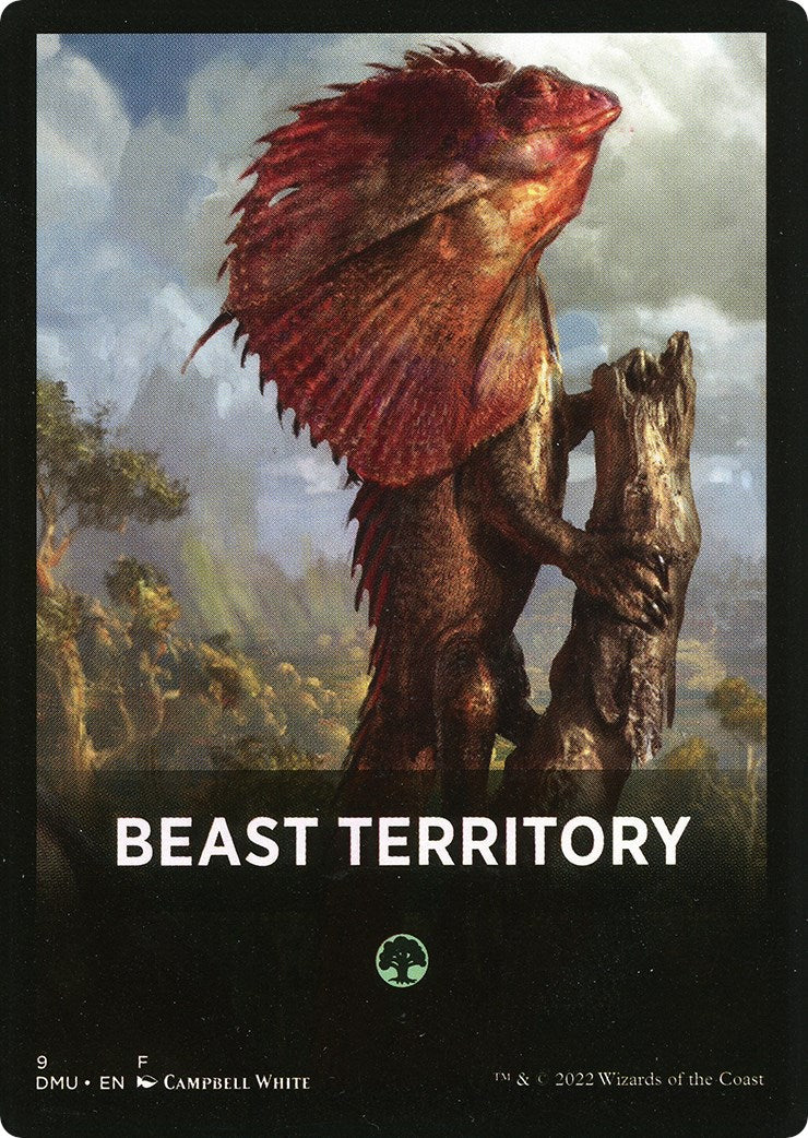 Beast Territory Theme Card [Dominaria United Tokens] | Empire Gaming NC