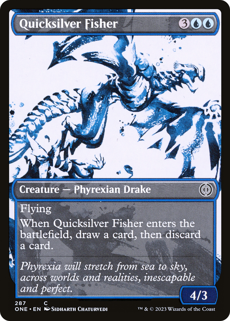 Quicksilver Fisher (Showcase Ichor) [Phyrexia: All Will Be One] | Empire Gaming NC