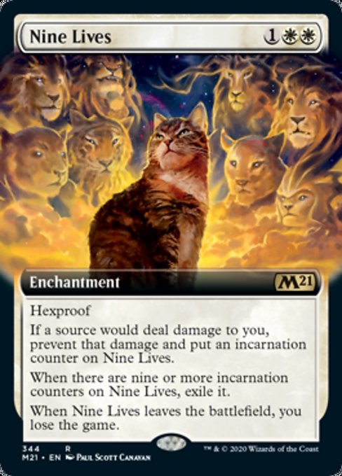 Nine Lives (Extended Art) [Core Set 2021] | Empire Gaming NC