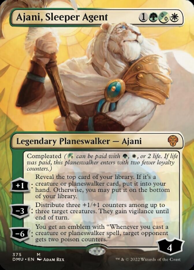 Ajani, Sleeper Agent (Borderless) (375) [Dominaria United] | Empire Gaming NC