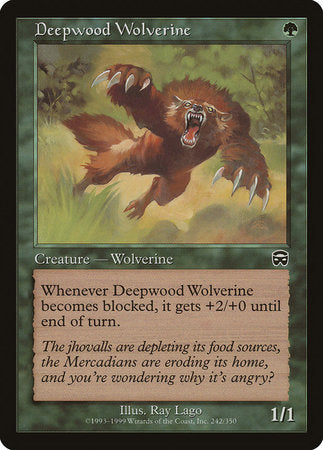 Deepwood Wolverine [Mercadian Masques] | Empire Gaming NC