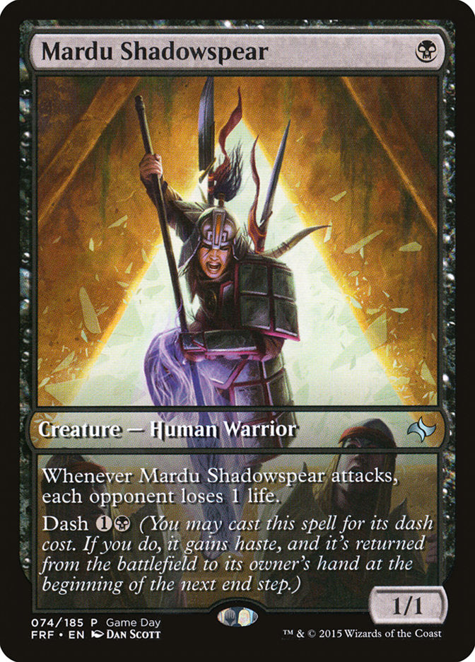 Mardu Shadowspear (Game Day) [Fate Reforged Promos] | Empire Gaming NC