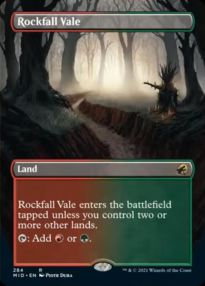 Rockfall Vale (Borderless) [Innistrad: Midnight Hunt] | Empire Gaming NC