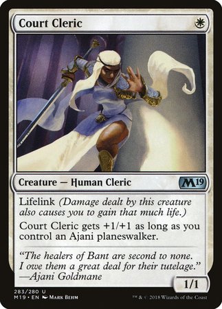 Court Cleric [Core Set 2019] | Empire Gaming NC