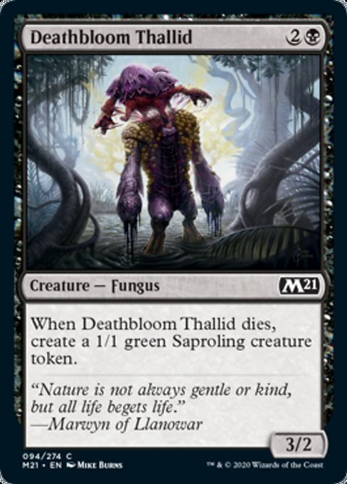 Deathbloom Thallid [Core Set 2021] | Empire Gaming NC