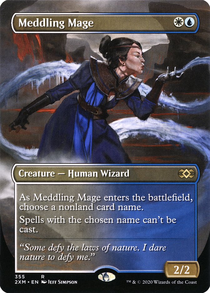 Meddling Mage (Borderless) [Double Masters] | Empire Gaming NC