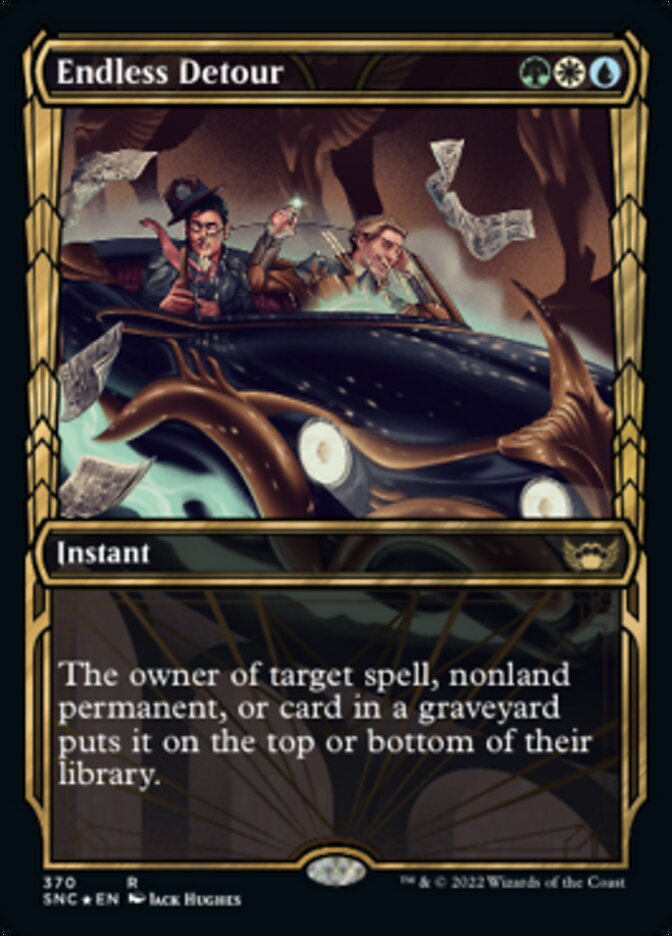 Endless Detour (Showcase Golden Age Gilded Foil) [Streets of New Capenna] | Empire Gaming NC
