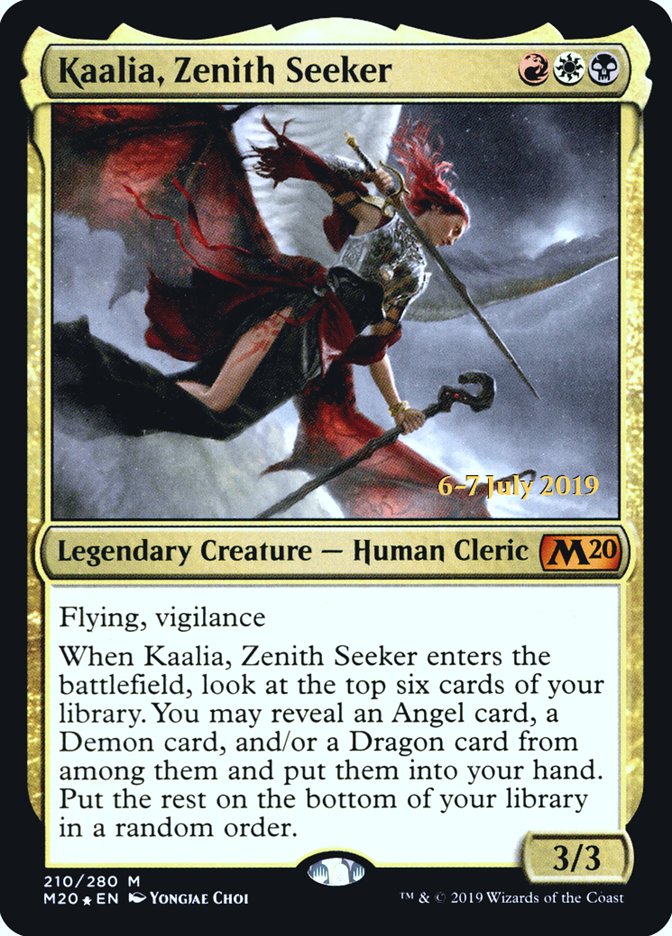 Kaalia, Zenith Seeker  [Core Set 2020 Prerelease Promos] | Empire Gaming NC