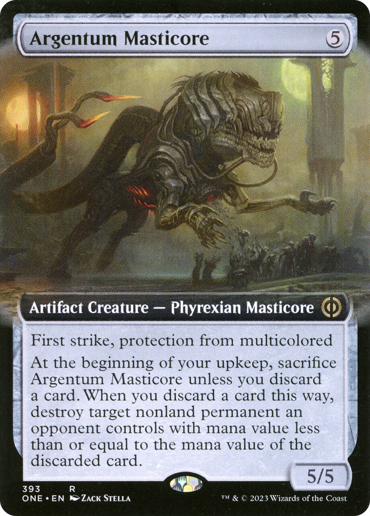 Argentum Masticore (Extended Art) [Phyrexia: All Will Be One] | Empire Gaming NC