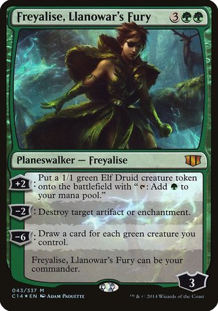 Freyalise, Llanowar's Fury (Commander 2014) [Commander 2014 Oversized] | Empire Gaming NC