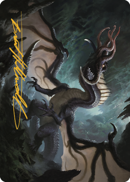 Brainstealer Dragon Art Card (Gold-Stamped Signature) [Commander Legends: Battle for Baldur's Gate Art Series] | Empire Gaming NC