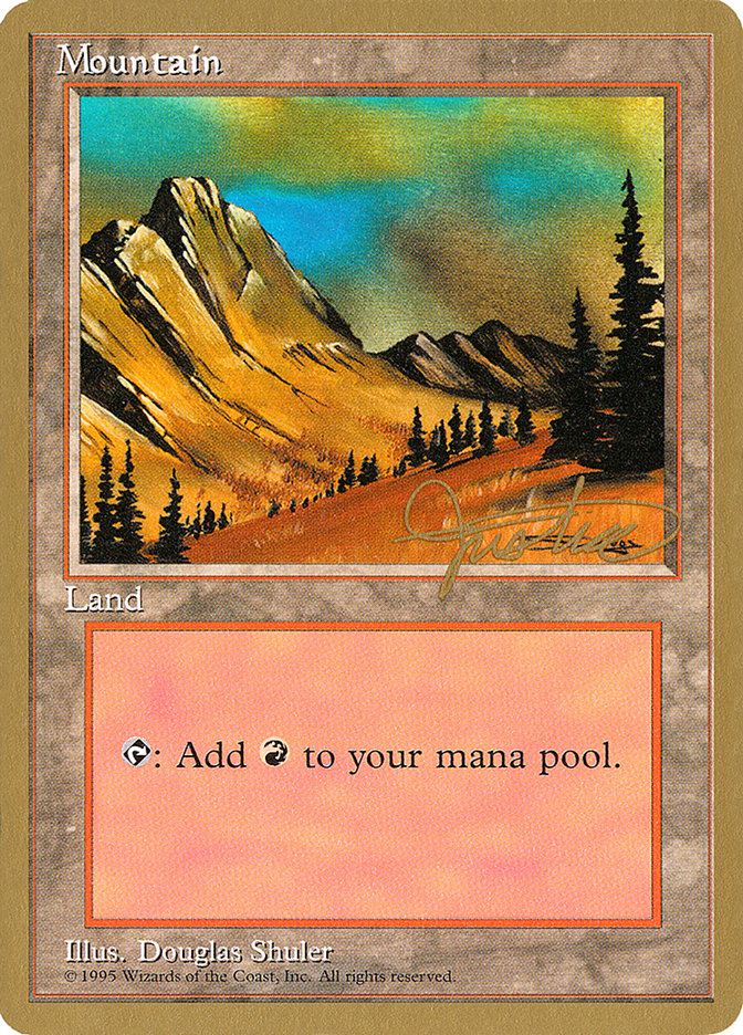 Mountain (mj375) (Mark Justice) [Pro Tour Collector Set] | Empire Gaming NC