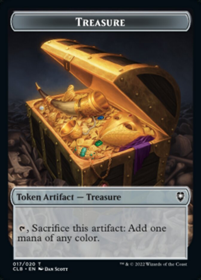 Treasure // Copy Double-sided Token [Commander Legends: Battle for Baldur's Gate Tokens] | Empire Gaming NC