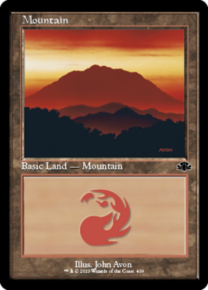 Mountain (409) (Retro) [Dominaria Remastered] | Empire Gaming NC