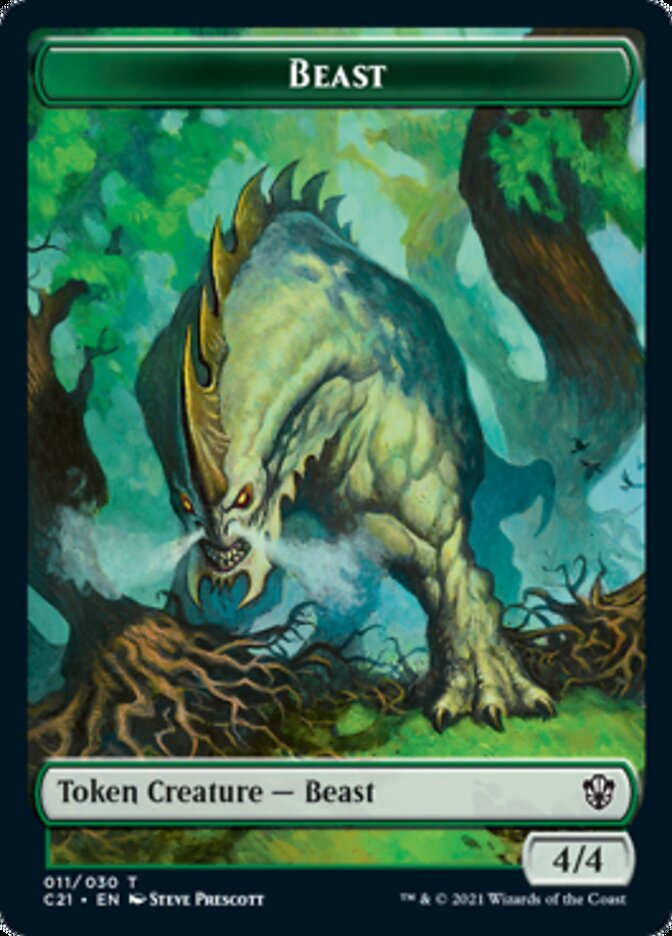 Beast (011) // Insect Token [Commander 2021 Tokens] | Empire Gaming NC