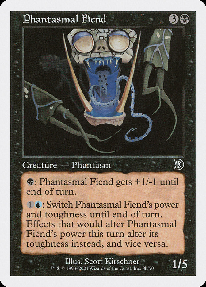 Phantasmal Fiend (Black Background) [Deckmasters] | Empire Gaming NC