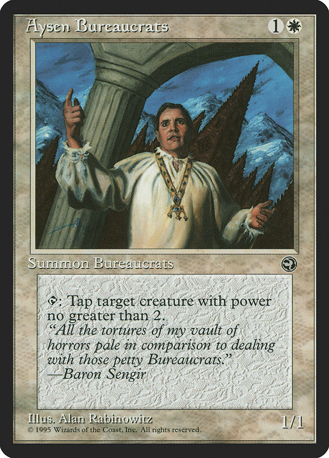 Aysen Bureaucrats (Baron Sengir Flavor Text) [Homelands] | Empire Gaming NC