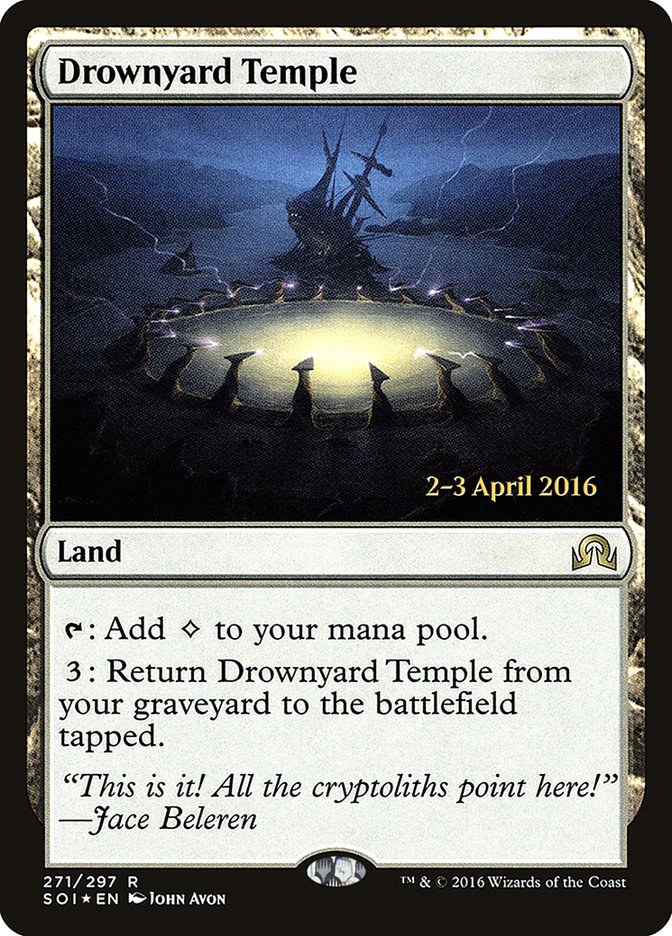 Drownyard Temple [Shadows over Innistrad Prerelease Promos] | Empire Gaming NC