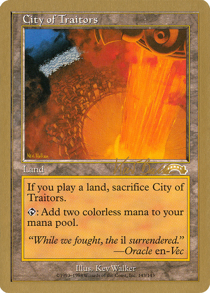 City of Traitors (Kai Budde) [World Championship Decks 1999] | Empire Gaming NC