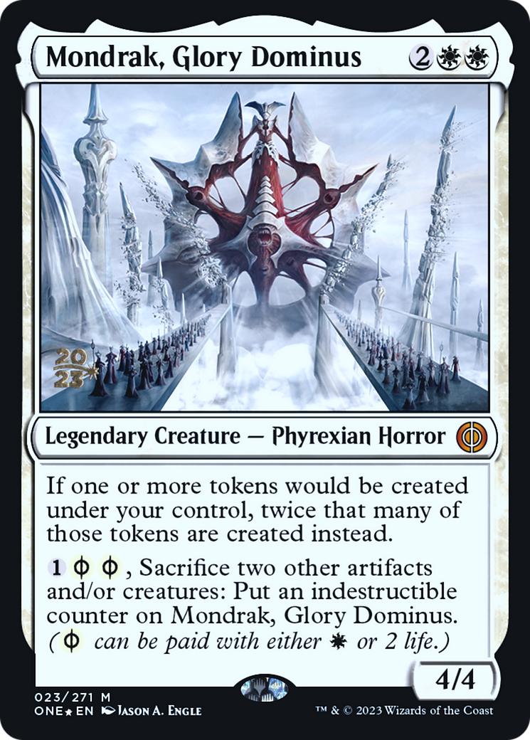 Mondrak, Glory Dominus [Phyrexia: All Will Be One Prerelease Promos] | Empire Gaming NC