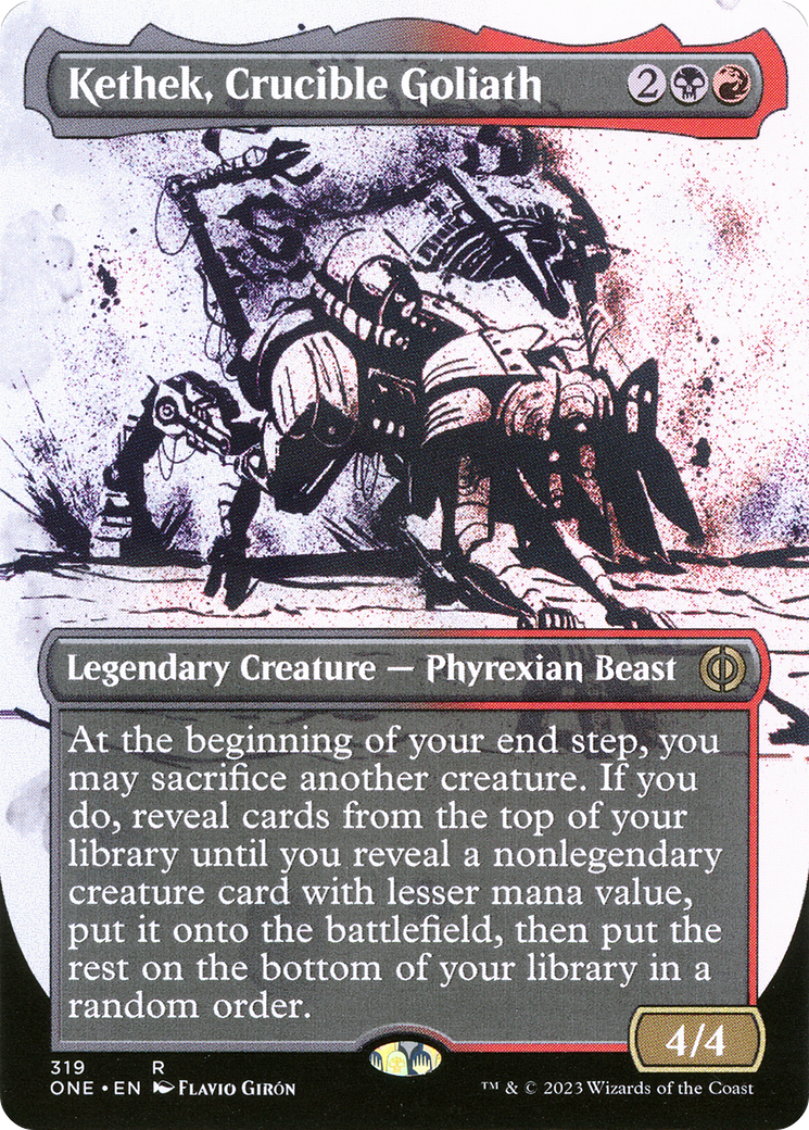 Kethek, Crucible Goliath (Borderless Ichor) [Phyrexia: All Will Be One] | Empire Gaming NC