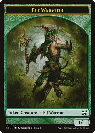 Elf Warrior Token [Duel Decks: Elves vs. Inventors Tokens] | Empire Gaming NC