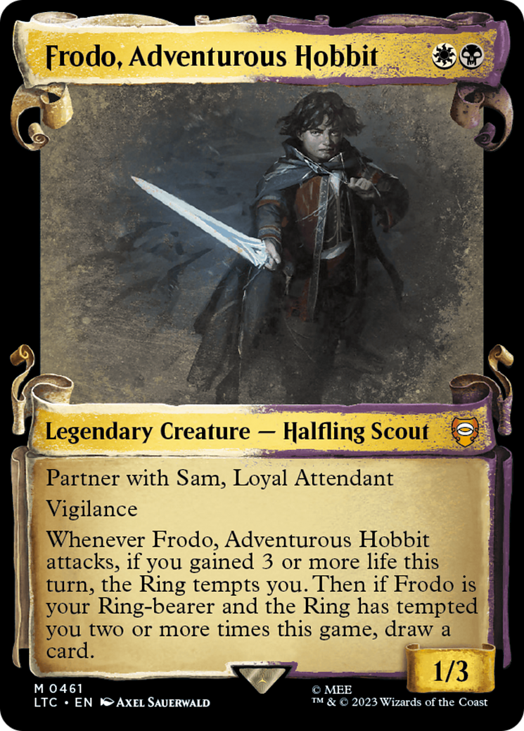 Frodo, Adventurous Hobbit [The Lord of the Rings: Tales of Middle-Earth Commander Showcase Scrolls] | Empire Gaming NC