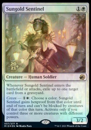 Sungold Sentinel [Innistrad: Midnight Hunt Prerelease Promos] | Empire Gaming NC