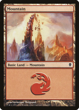 Mountain (244a) [Zendikar] | Empire Gaming NC