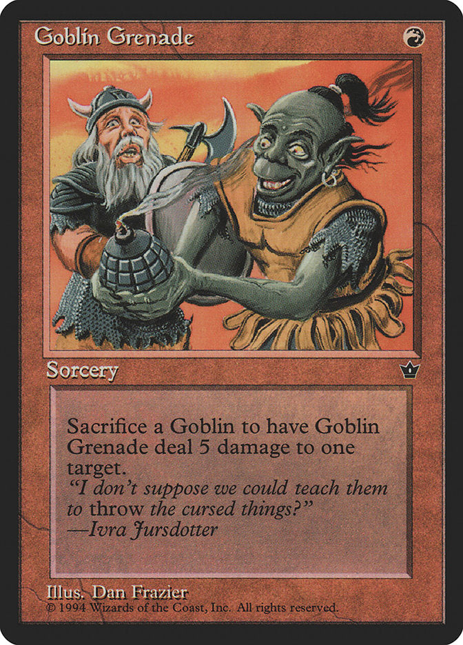 Goblin Grenade (Dan Frazier) [Fallen Empires] | Empire Gaming NC