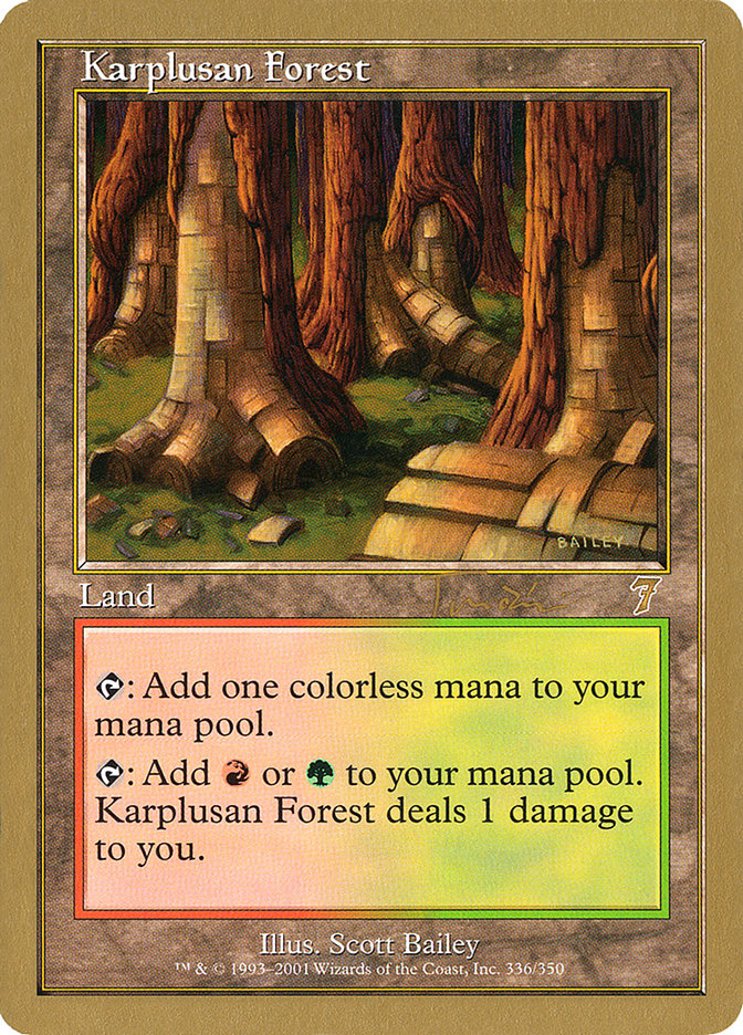 Karplusan Forest (Jan Tomcani) [World Championship Decks 2001] | Empire Gaming NC