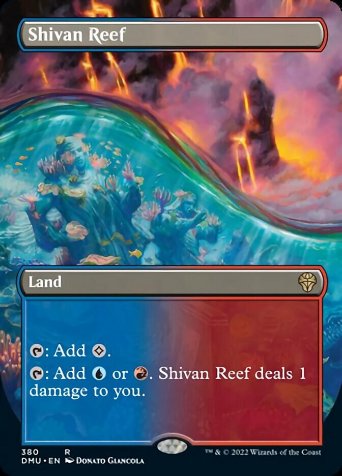 Shivan Reef (Borderless Alternate Art) [Dominaria United] | Empire Gaming NC