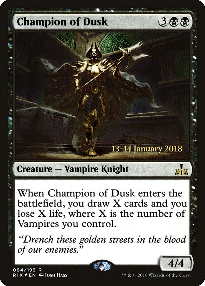 Champion of Dusk [Rivals of Ixalan Promos] | Empire Gaming NC