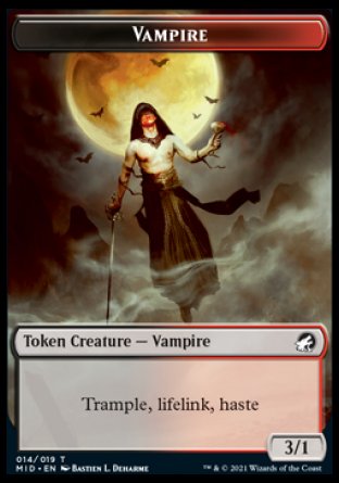 Vampire Token [Innistrad: Midnight Hunt Tokens] | Empire Gaming NC