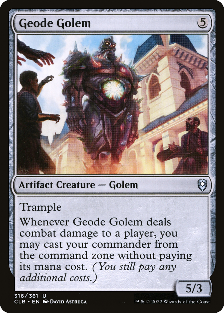 Geode Golem [Commander Legends: Battle for Baldur's Gate] | Empire Gaming NC