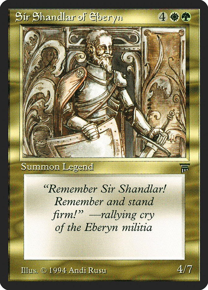 Sir Shandlar of Eberyn [Legends] | Empire Gaming NC