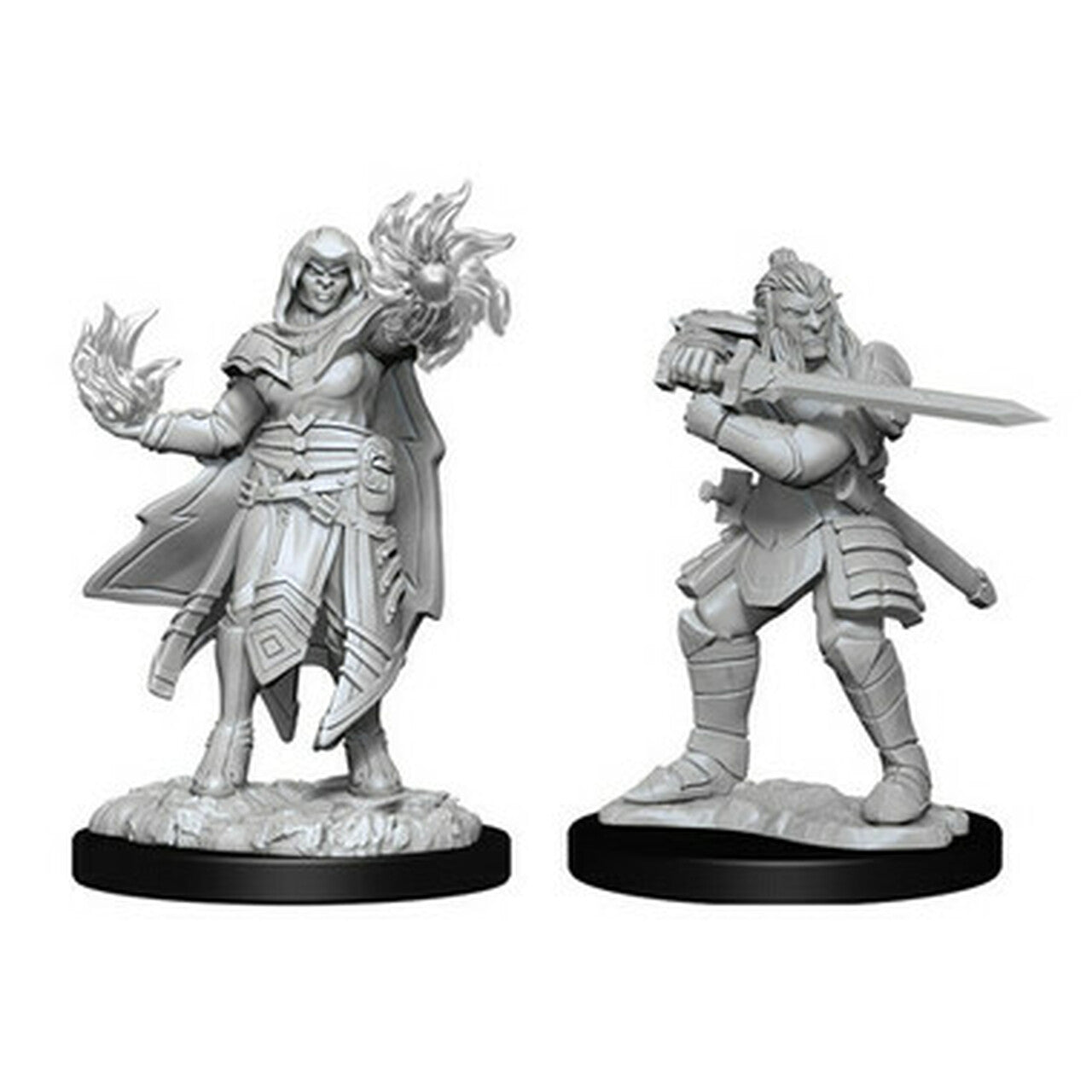 DUNGEONS & DRAGONS: NOLZUR'S MARVELOUS UNPAINTED MINIATURES - HOBGOBLIN MALE FIGHTER & FEMALE WIZARD | Empire Gaming NC