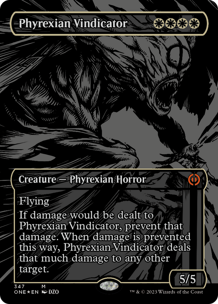 Phyrexian Vindicator (Oil Slick Raised Foil) [Phyrexia: All Will Be One] | Empire Gaming NC