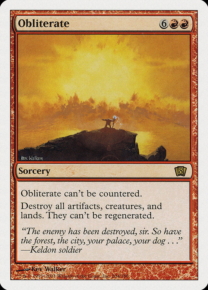 Obliterate (Oversized) [Eighth Edition] | Empire Gaming NC