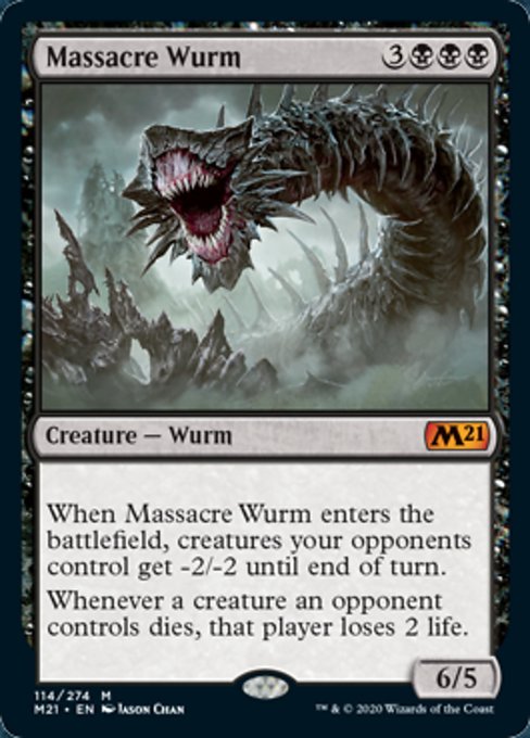 Massacre Wurm [Core Set 2021] | Empire Gaming NC