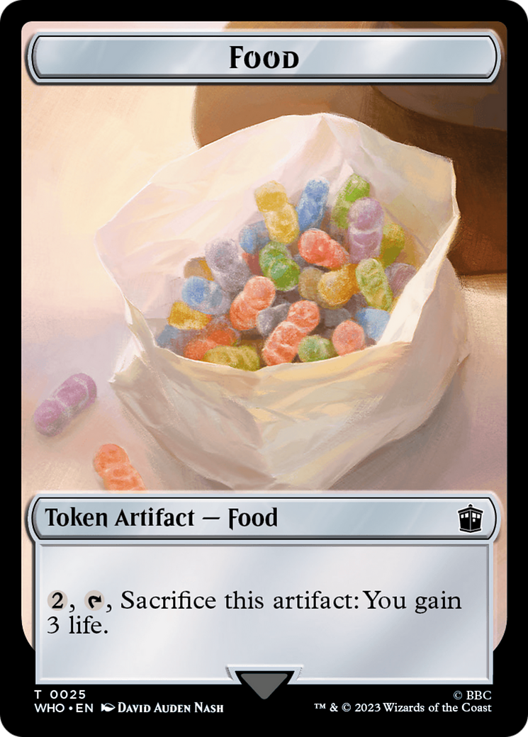 Alien Angel // Food (0025) Double-Sided Token [Doctor Who Tokens] | Empire Gaming NC