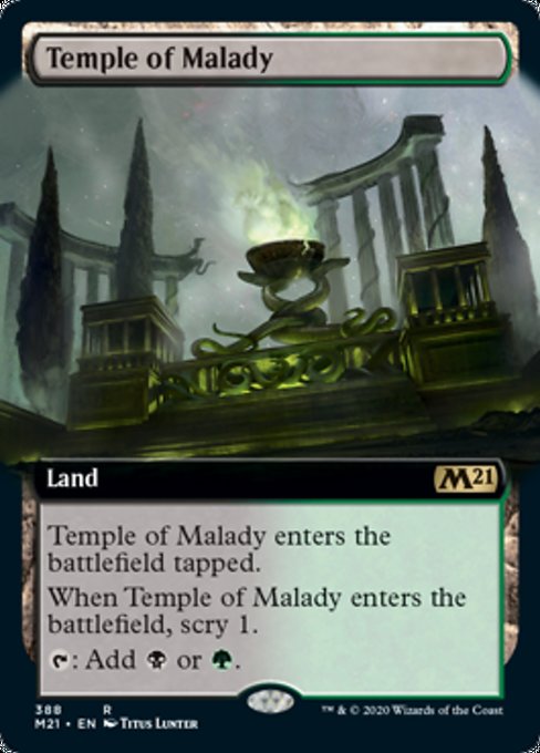 Temple of Malady (Extended Art) [Core Set 2021] | Empire Gaming NC